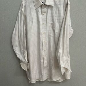 Men's White Checkered Shirt